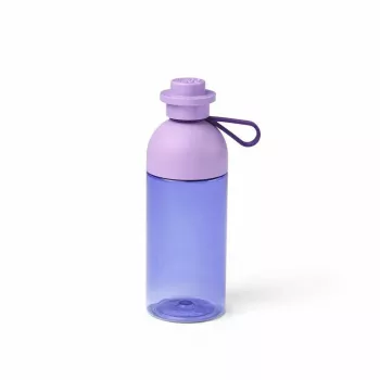 Garrafa de água LEGO 40420004, 500 ml, roxo, garrafa desportiva de plástico com tampa de rosca