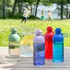 Garrafa de água room copenhagen 0,5 L — verde-claro/transparente, garrafa de plástico reutilizável