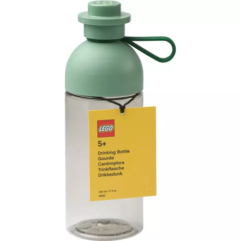 Garrafa de água room copenhagen 0,5 L — verde-claro/transparente, garrafa de plástico reutilizável