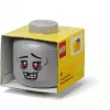 Cabeça de armazenamento mini 'Zombie' de room copenhagen – cabeça de armazenamento compatível com LEGO, cinzento