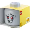 Storage Head Large by room copenhagen — caixa de armazenamento compatível com LEGO «Zombie» (cinzento)