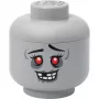 Storage Head Large by room copenhagen — caixa de armazenamento compatível com LEGO «Zombie» (cinzento)