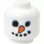 Storage Head Snowman large by room copenhagen — recipiente de armazenamento de brinquedos compatível com LEGO, branco