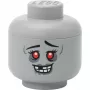 Room Copenhagen LEGO cabeça de armazenamento «Zombie» pequena cinzento – recipiente de armazenamento de brinquedos