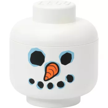LEGO Storage Head Snowman small de room copenhagen – branco, recipiente de armazenamento para crianças