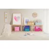 Storage Brick 4 Top Lid Glitter by room copenhagen — caixa de armazenamento tipo LEGO azul-claro/transparente