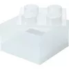 Storage Brick 4 Top Lid Glitter (transparente) de room copenhagen — caixa de armazenamento compatível com LEGO, 4 botões, transparente com brilho