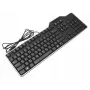 Teclado com fio Dell CWFJ4 USB, 104 teclas, tamanho completo, conector USB-A
