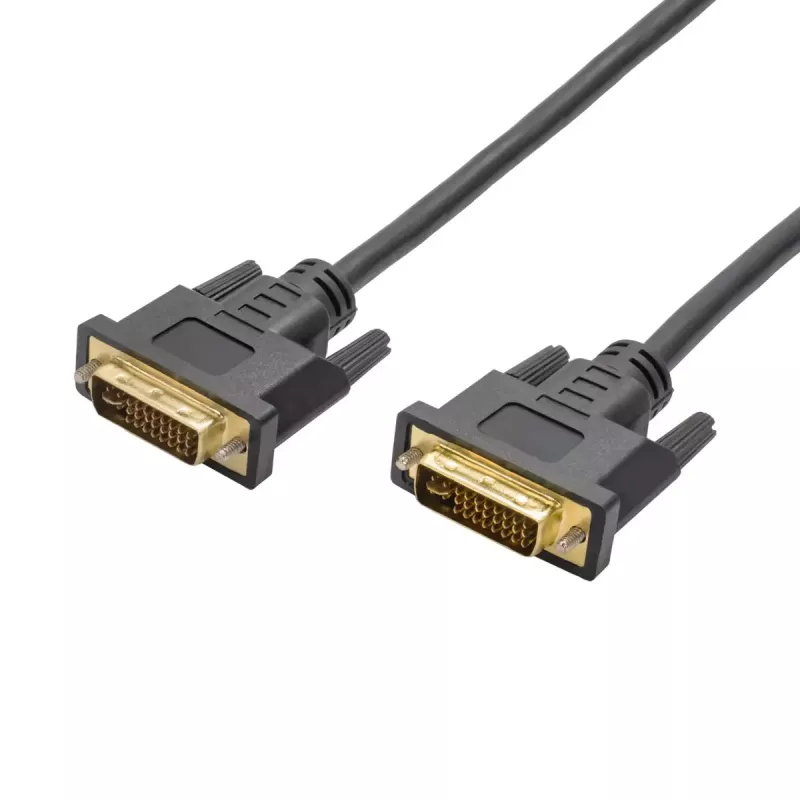 Cabo DVI-I Dual-Link Akyga AK-AV-02, 24+5 pinos, 1,8 m, preto