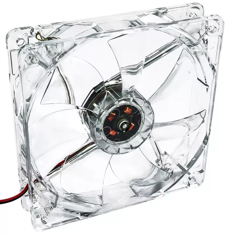 Akyga AW-12A-BG ventoinha de caixa de 120 mm, 4 LEDs verdes, Molex