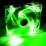 Akyga AW-12A-BG ventoinha de caixa de 120 mm, 4 LEDs verdes, Molex