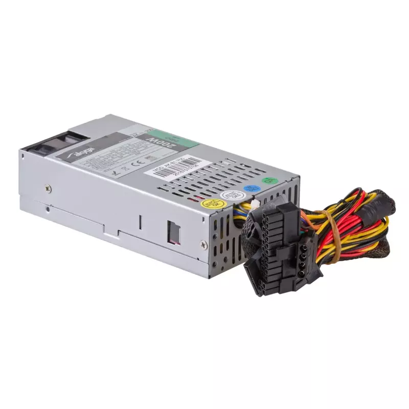 Fonte de alimentação Flex-ATX Akyga AK-I1-200 200 W, PFC passivo, ventoinha de 40 mm, cinzento