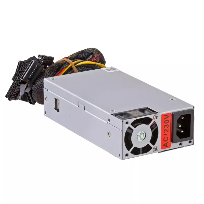 Fonte de alimentação Flex-ATX Akyga AK-I1-200 200 W, PFC passivo, ventoinha de 40 mm, cinzento