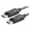 Cabo DisplayPort Akyga AK-AV-10, macho/macho, fichas banhadas a ouro, 1,8 m, preto