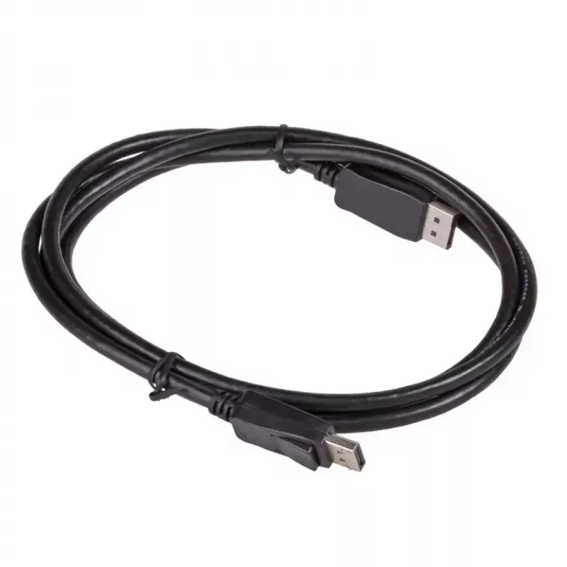 Cabo DisplayPort Akyga AK-AV-10, macho/macho, fichas banhadas a ouro, 1,8 m, preto