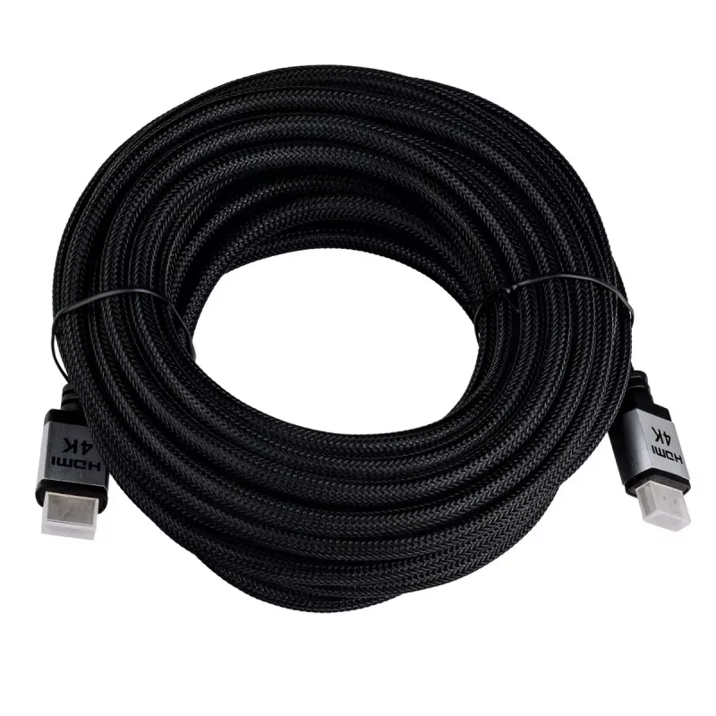 Cabo HDMI 2.0 Akyga AK-HD-100P, trançado, série PRO, 10 m, preto