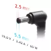Fonte de alimentação para automóvel Akyga AK-ND-31 para portáteis Asus / Toshiba, 65 W, 19 V / 3,42 A, 5,5 x 2,5 mm, entrada 12 V
