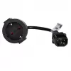 Cabo adaptador de alimentação Akyga AK-PC-10A IEC C14 para conector fêmea de contacto de proteção (CEE 7/3), 10 A, 0,15 m, preto