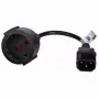 Cabo adaptador de alimentação Akyga AK-PC-10A IEC C14 para conector fêmea de contacto de proteção (CEE 7/3), 10 A, 0,15 m, preto
