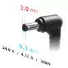 Fonte de alimentação Akyga AK-ND-73 para impressoras Zebra, 100 W, 24 V, 4,17 A, ficha angular 6,3 x 3,0 mm