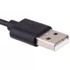 Cabo de carregamento USB com clipe Akyga AK-SW-18 para Garmin Forerunner 230 / 235 / 630 / 645 / 735XT, 1 m, preto