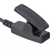 Cabo de carregamento USB com clipe Akyga AK-SW-18 para Garmin Forerunner 230 / 235 / 630 / 645 / 735XT, 1 m, preto