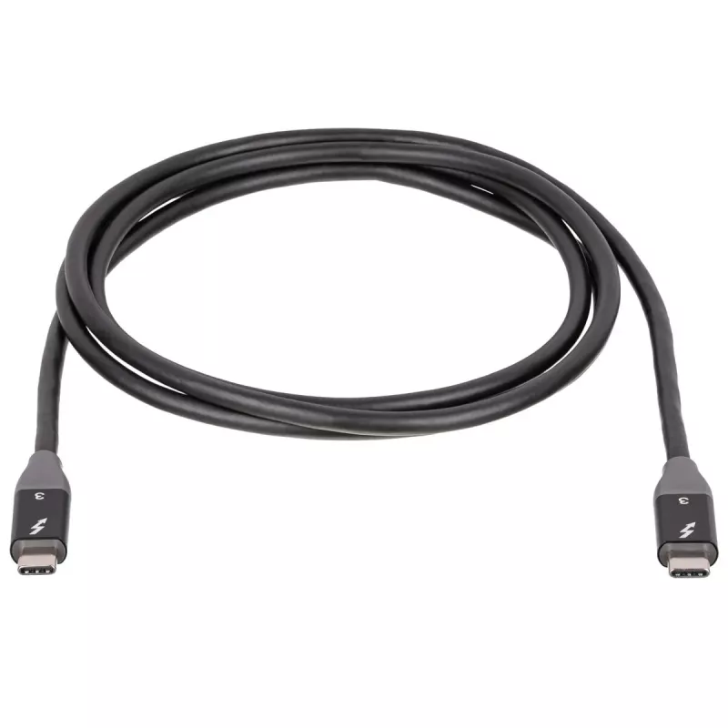 Cabo USB-C para USB-C Thunderbolt 3 Akyga AK-USB-34, 40 Gbit/s, 100 W, 1,5 m, preto