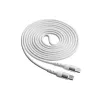 Cabo USB-C para USB-C Akyga AK-USB-41, USB 2.0, 60 W, 1,8 m, branco