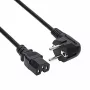 Cabo de alimentação para servidor Akyga AK-UP-08, CEE 7/7 para IEC C15, cobre 3 x 1 mm², 1,8 m, preto