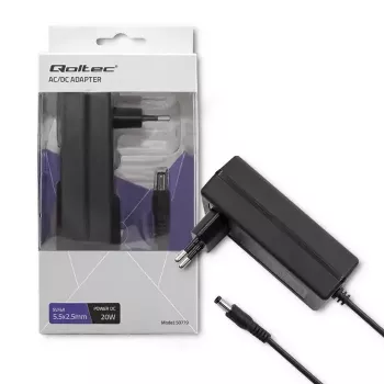 Fonte de alimentação Qoltec 50779 interior 20 W preto