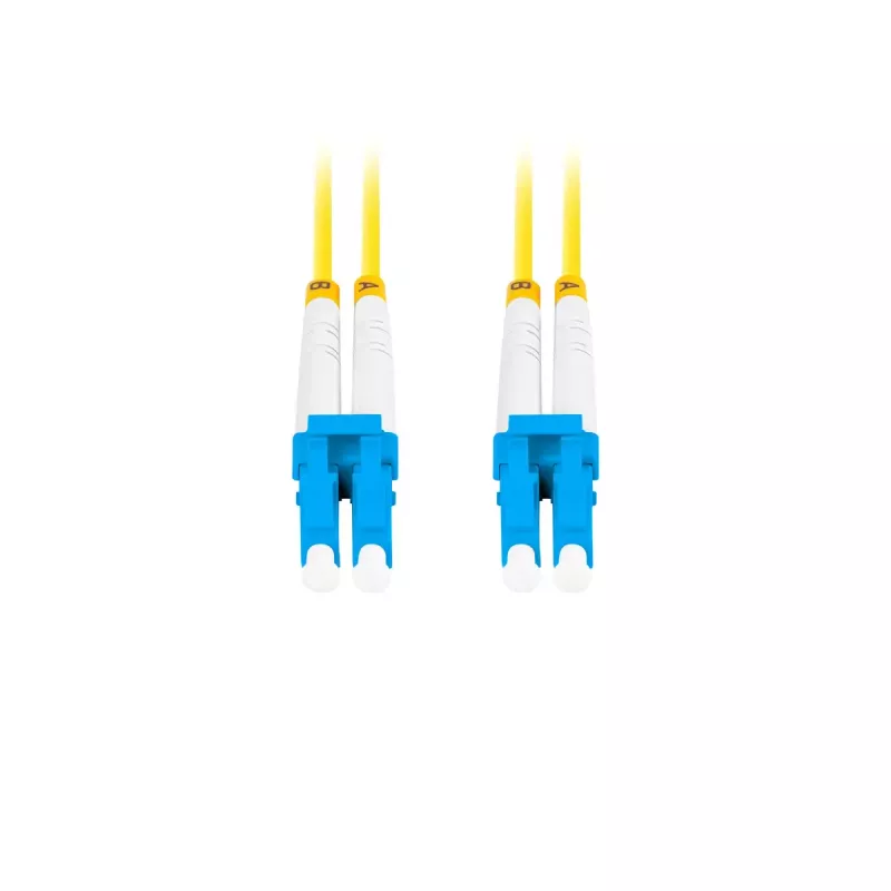 Cabo de patch de fibra ótica LANBERG FO-LULU-SD11-0050-YE 5 m, G.657.A1, LC–LC, amarelo