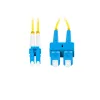Cabo de fibra ótica LANBERG FO-SULU-SD11-0020-YE, 2 m, G.657.A1, SC para LC, amarelo