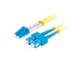 Cabo de fibra ótica LANBERG FO-SULU-SD11-0020-YE, 2 m, G.657.A1, SC para LC, amarelo