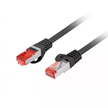 Cabo de rede Lanberg PCF6-10CU-0025-BK RJ-45 Cat6 0,25 m preto