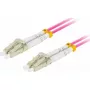 Lanberg FO-LULU-MD41-0030-VT cabo de ligação de fibra, MM LC/UPC-LC/UPC Duplex, OM4 50/125, 3 m, violeta