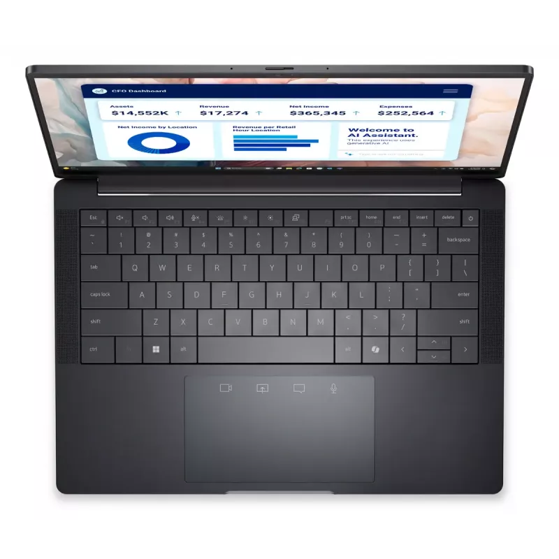 Portátil Dell Pro 13 Premium PA13250 — Intel Core Ultra 7 268V, 13,3 polegadas Quad HD+ Touch, 32 GB LPDDR5x, 512 GB SSD, Windows 11 Pro, cinzento
