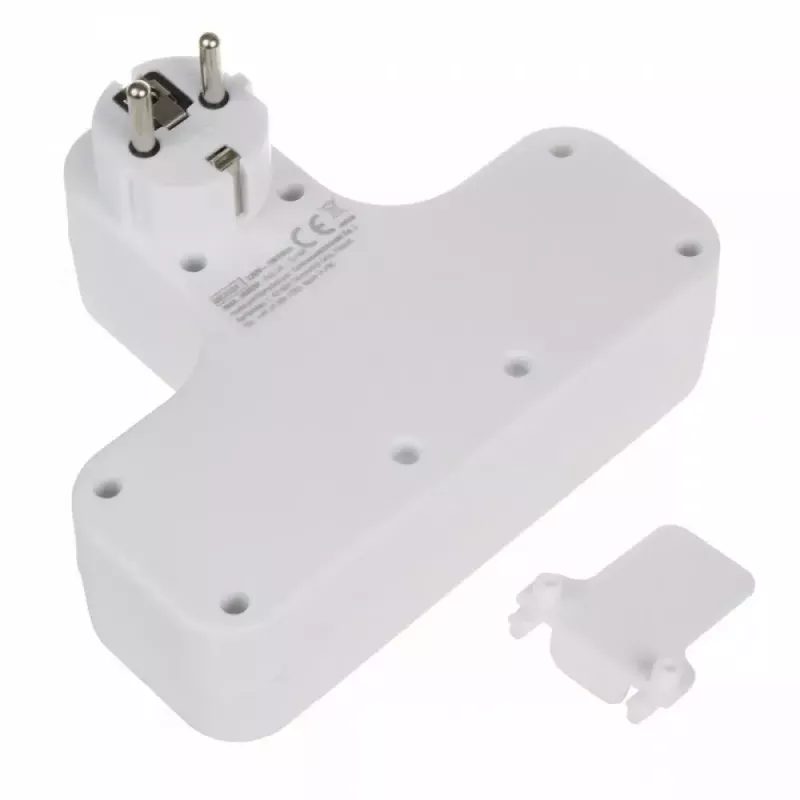 Extensão elétrica x4 com interruptor MACLEAN MCE244 — extensão de 4 tomadas com interruptor individual