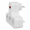 Extensão elétrica x4 com interruptor MACLEAN MCE244 — extensão de 4 tomadas com interruptor individual
