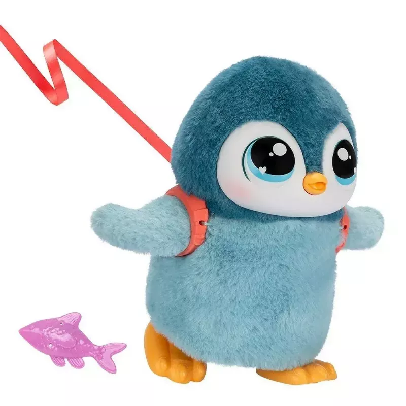 Brinquedo interativo Cobi Little Live Pets Pinguim que Anda Kiwaczek MO-26535, animal de estimação que anda a pilhas