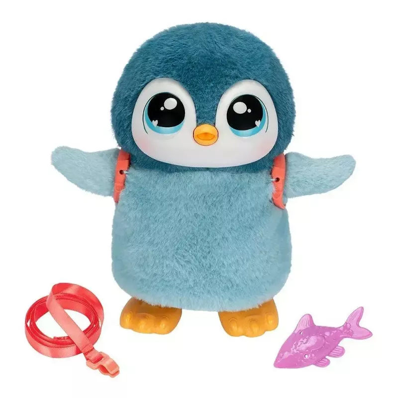 Brinquedo interativo Cobi Little Live Pets Pinguim que Anda Kiwaczek MO-26535, animal de estimação que anda a pilhas