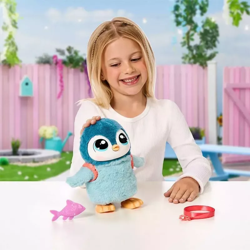 Brinquedo interativo Cobi Little Live Pets Pinguim que Anda Kiwaczek MO-26535, animal de estimação que anda a pilhas