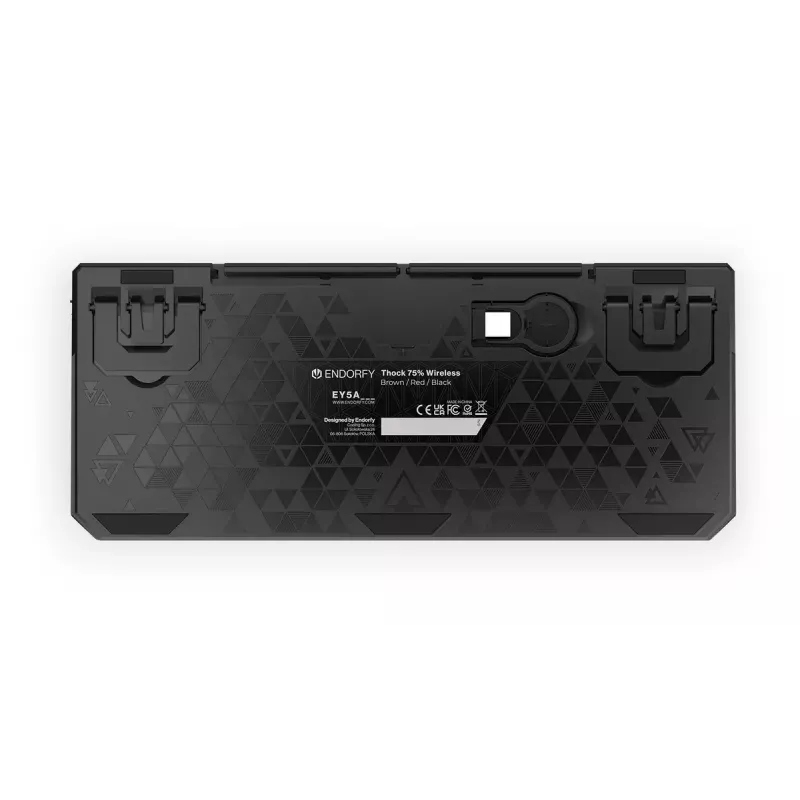 Teclado mecânico ENDORFY Thock 75% Wireless Red RGB LED preto