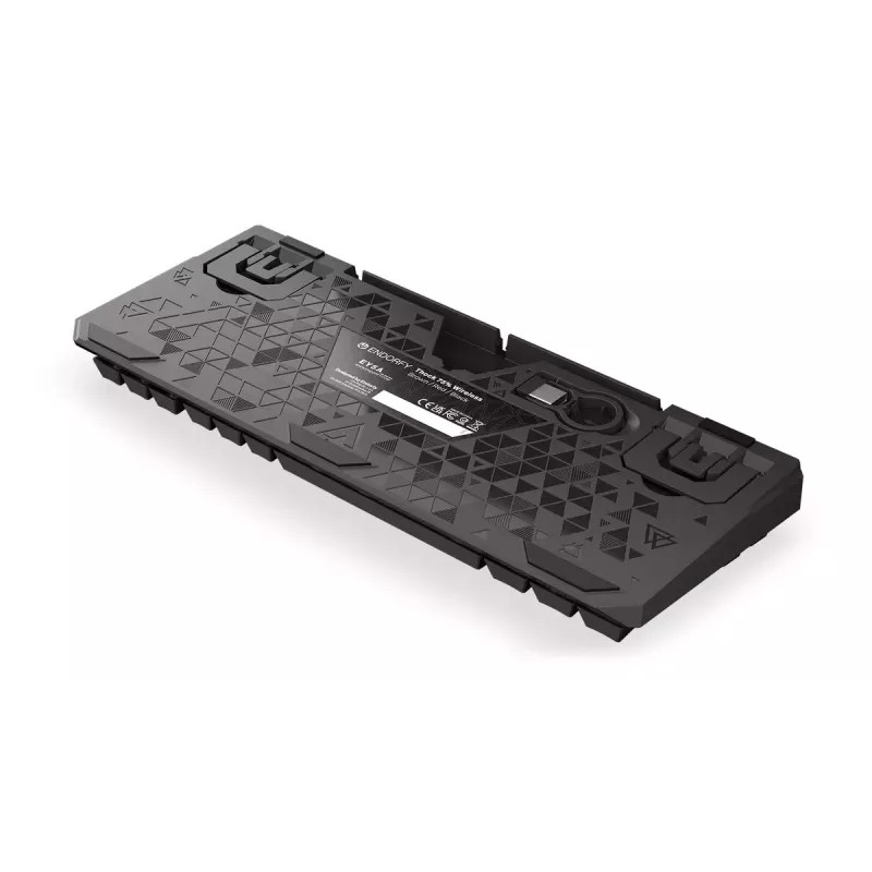 Teclado mecânico ENDORFY Thock 75% Wireless Red RGB LED preto