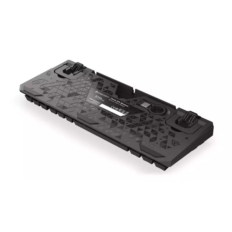 Teclado mecânico ENDORFY Thock 75% Wireless Red RGB LED preto