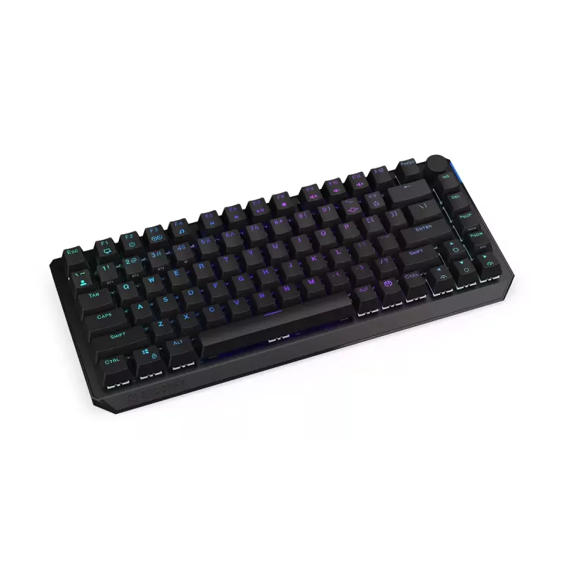 Teclado mecânico ENDORFY Thock 75% Wireless Red RGB LED preto