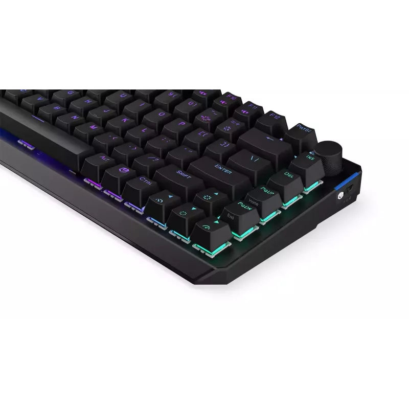 Teclado mecânico ENDORFY Thock 75% Wireless Red RGB LED preto