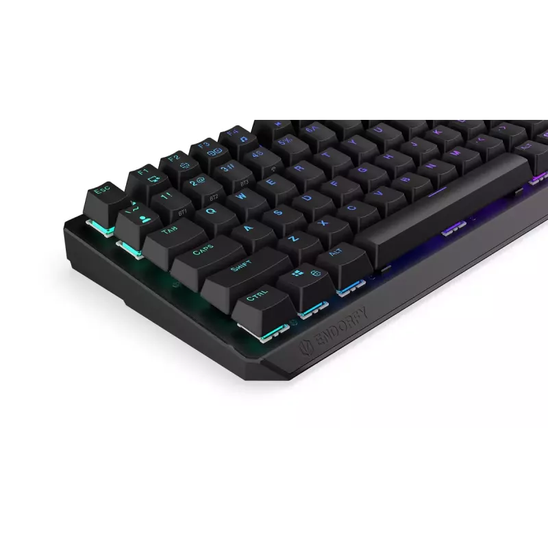 Teclado mecânico ENDORFY Thock 75% Wireless Red RGB LED preto