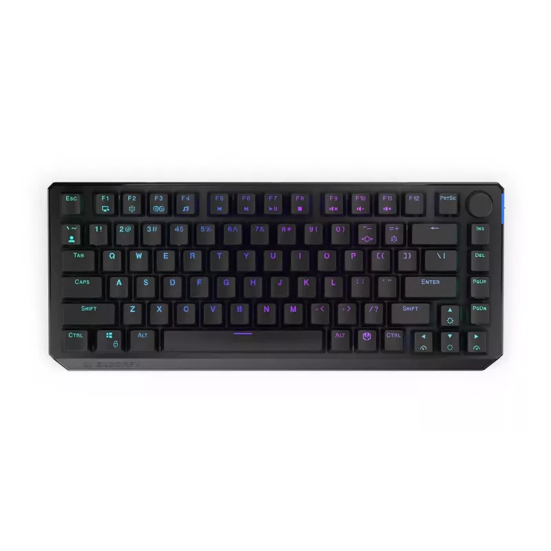 Teclado mecânico ENDORFY Thock 75% Wireless Red RGB LED preto