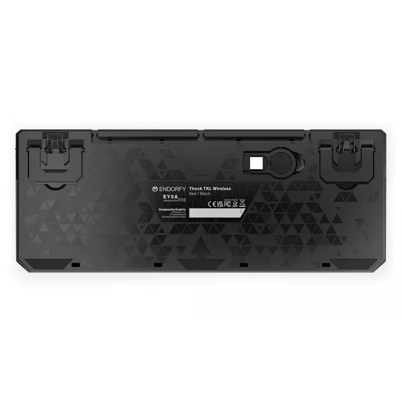Teclado ENDORFY Thock TKL Wireless Red mecânico RGB LED 87 teclas
