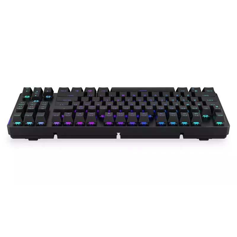 Teclado ENDORFY Thock TKL Wireless Red mecânico RGB LED 87 teclas